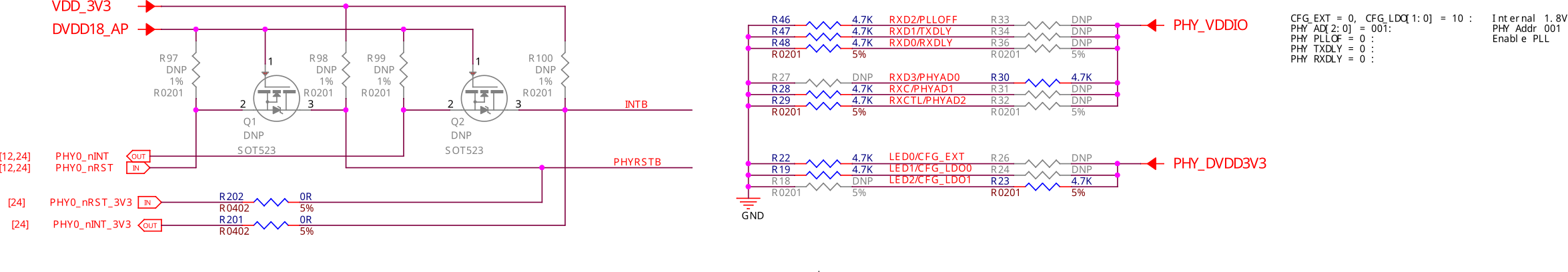 Ethernet LevelShifter and Strapping